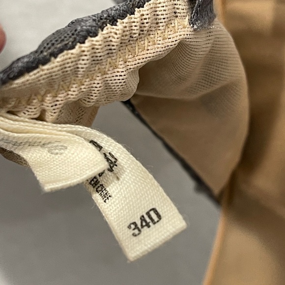 Aerie Scarlet Gray Nude Front or Back Closure Push Up Bra Removable Pads 34D - Picture 8 of 9